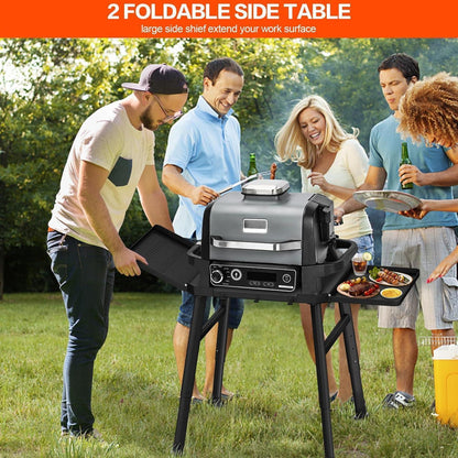 Ninja Grillständer klappbar mit Beistelltisch
