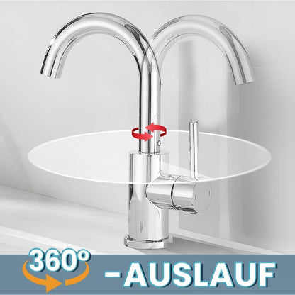 Badarmatur Chrom 360° Drehbar - Küche & Bad
