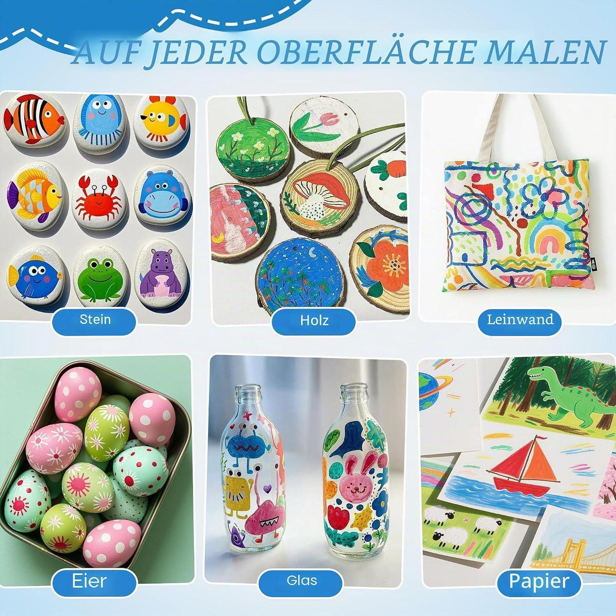 Acrylstifte Set 240 Farben – Vielseitige Marker für Kunst & DIY