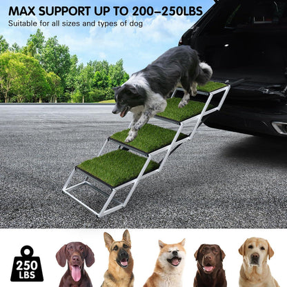 Hundetreppe Auto Klappbar – 4 Stufen, 64-68cm