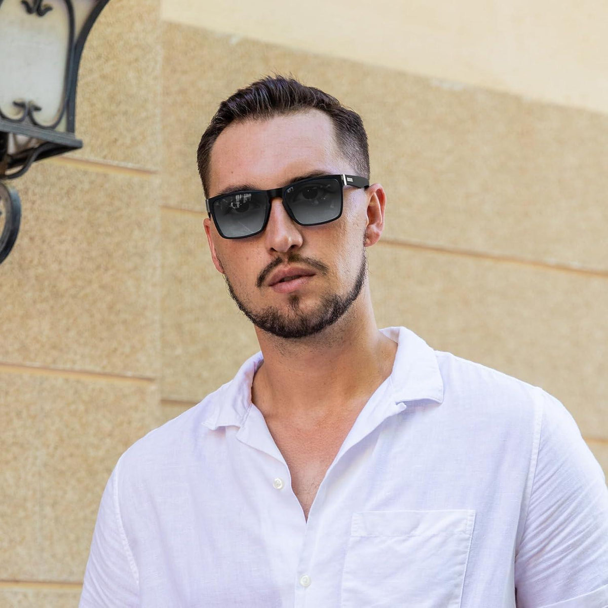 Polarisierte Sonnenbrille Herren UV400 mit HD Polar View, Space Grau