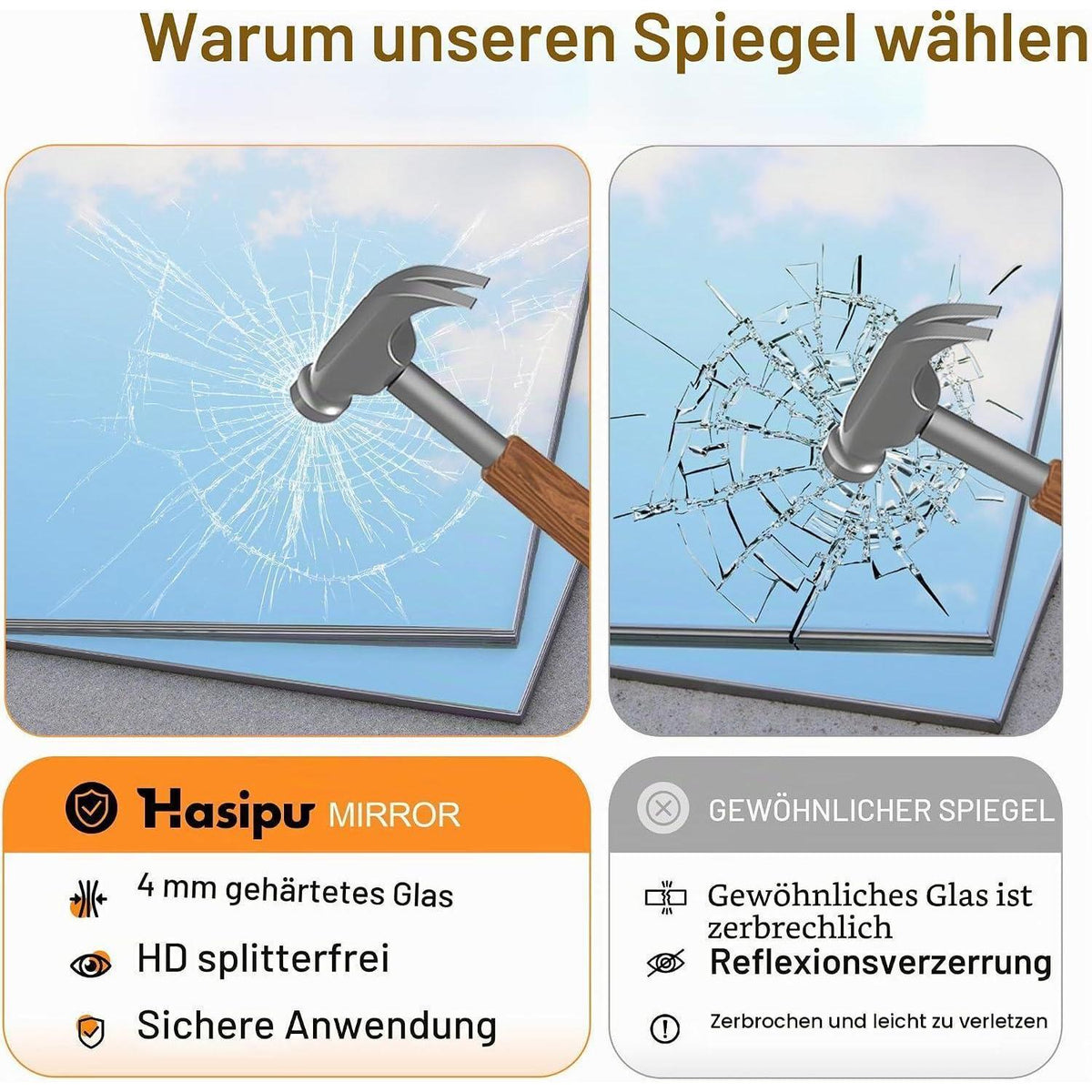 Großer Ganzkörperspiegel 245x100cm – Fitnessraum, Yoga, Wandspiegel