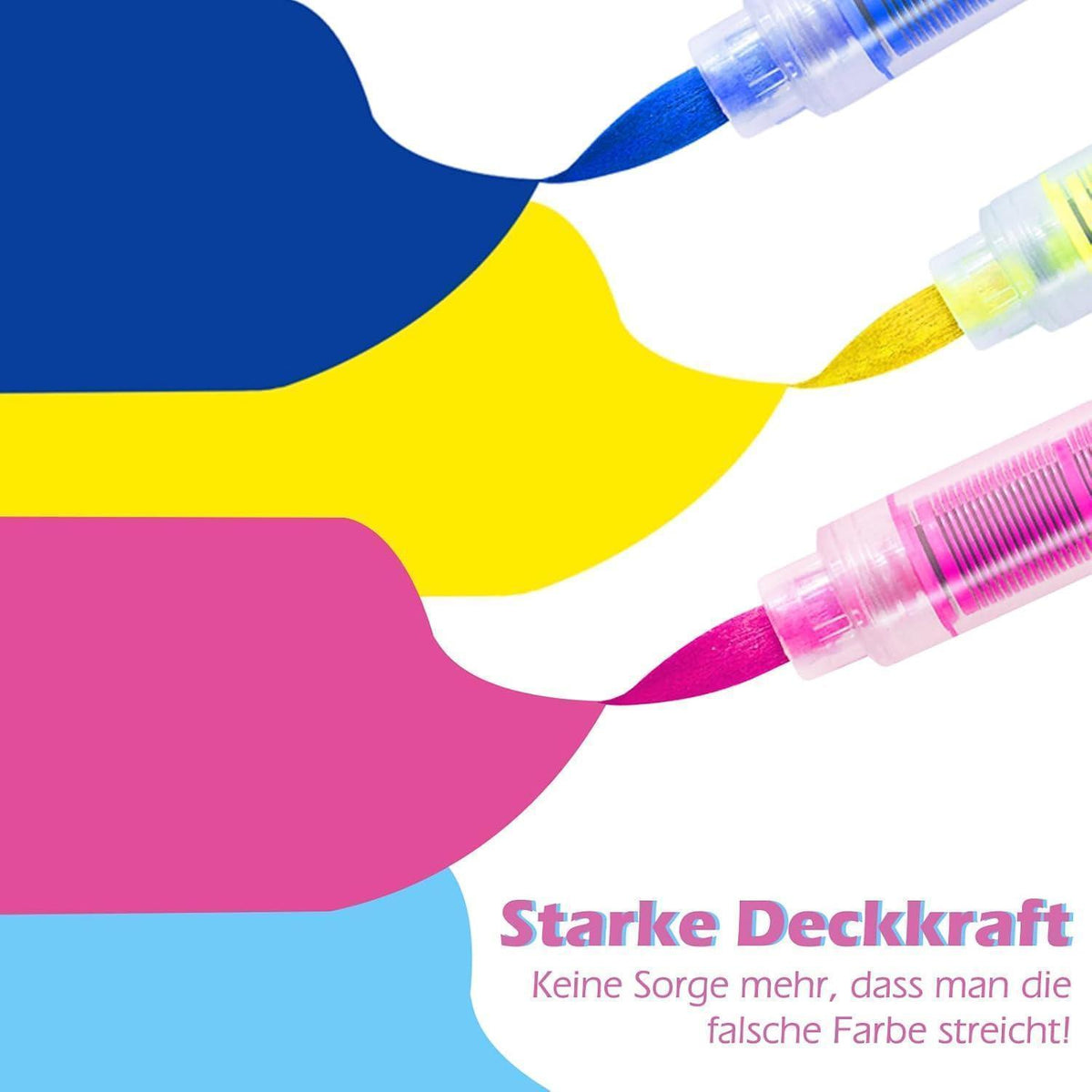 Acrylmarker Set 120 Farben – Pinselspitze für Stein, Holz & mehr
