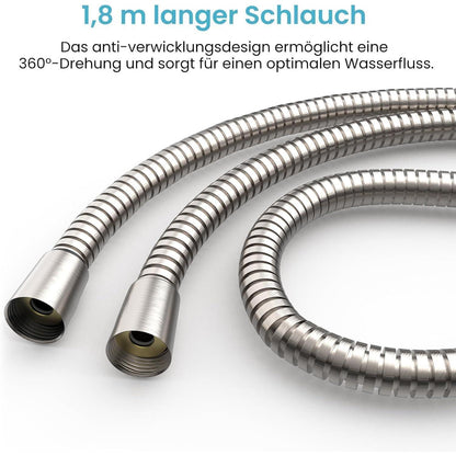 Edelstahl Duschschlauch 1,8m – Flexibel & Verwirrungsfrei