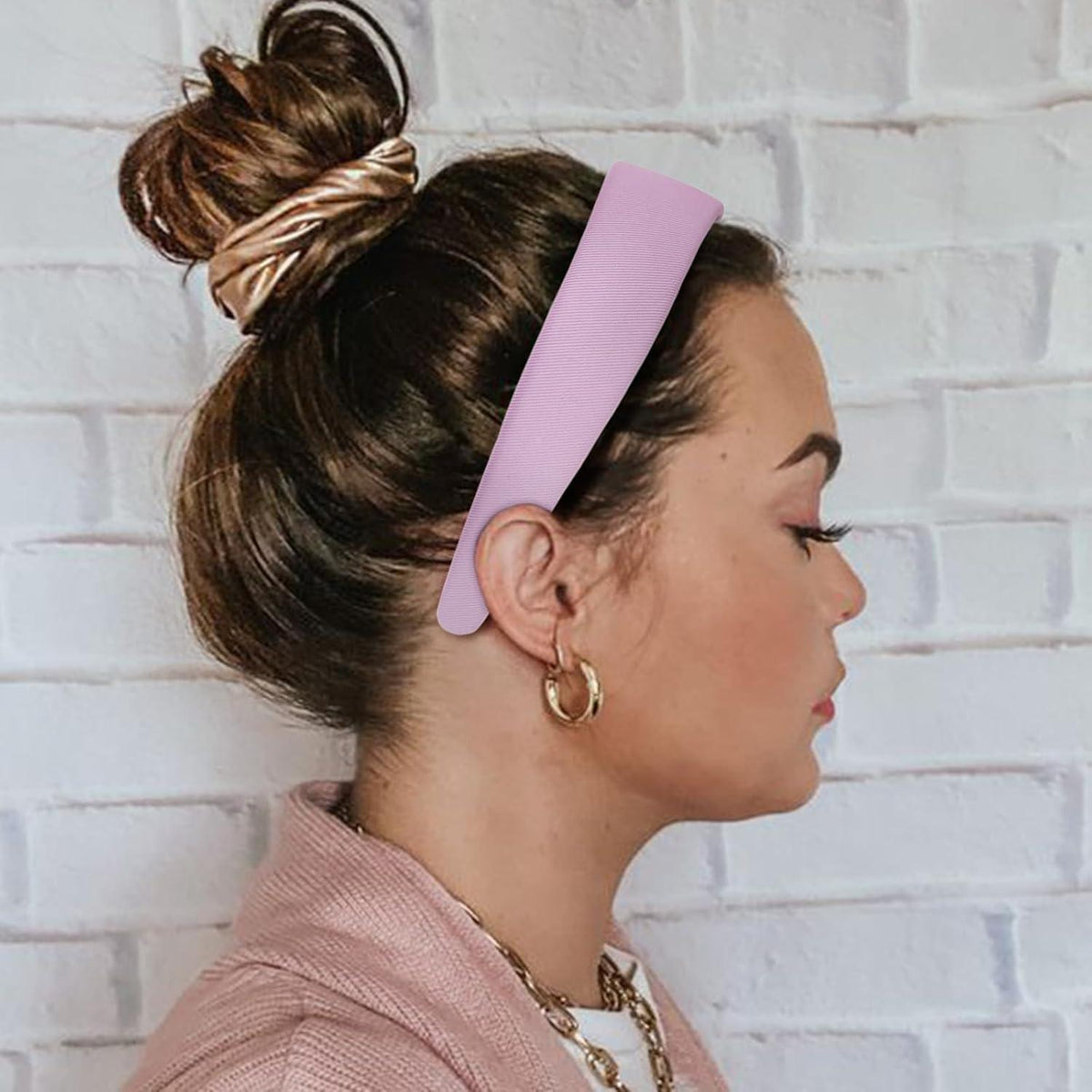 DRESHOW 4er Set Verknotete Haarreifen Damen Mädchen Boho Stirnband