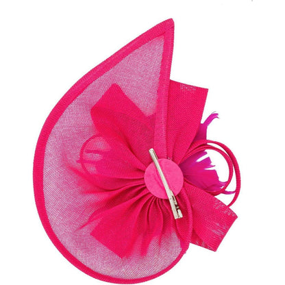 Fascinator Hut Damen mit Schleier & Feder – Rosa