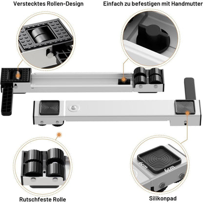 Waschmaschinen Rollen Untergestell verstellbar 50-80cm