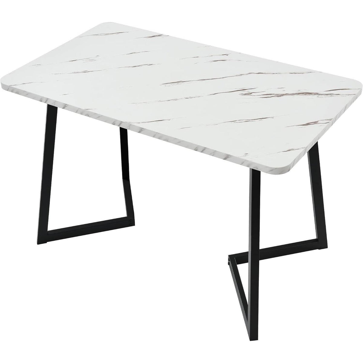 Esstisch Set 117cm mit 4 modernen Esszimmerstühlen