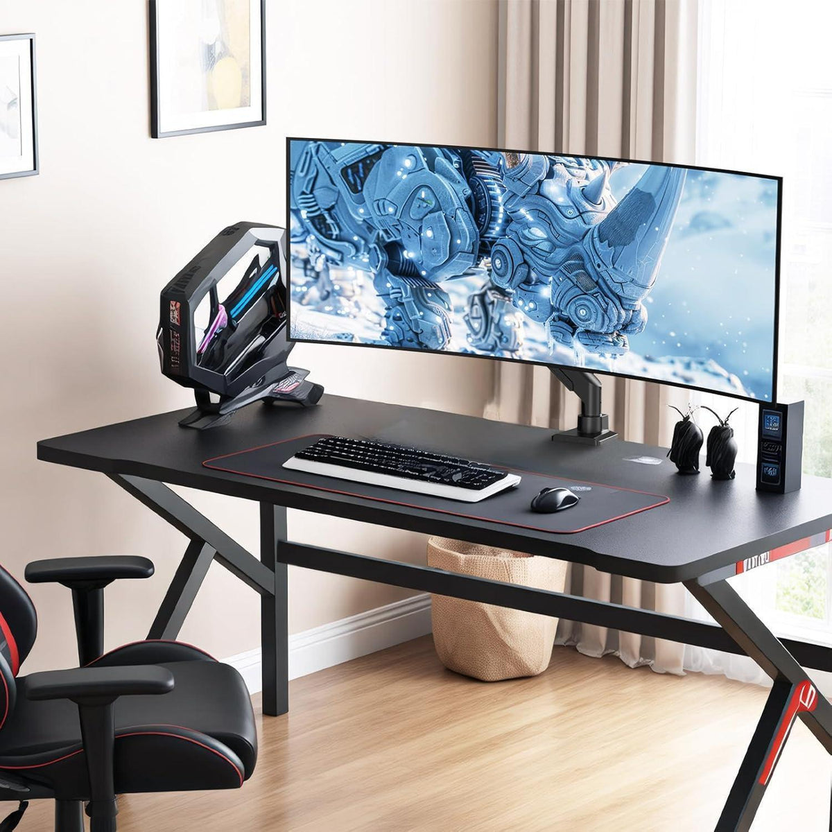 Gasfeder Monitorarm für 17-49 Zoll Bildschirme