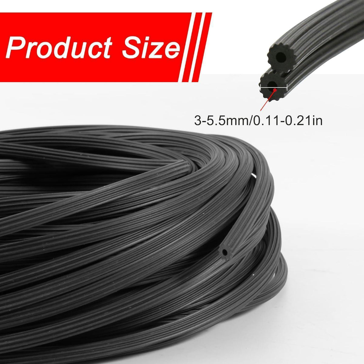 Gummi Kederband Ø3,5mm – 20m für Fliegengitter & Spannrahmen