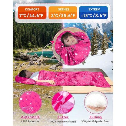 Kinderschlafsack Flanell – Warm, Leicht & 4 Jahreszeiten