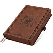 A5 Blanko Notizbuch in Lederoptik Hardcover – Braun