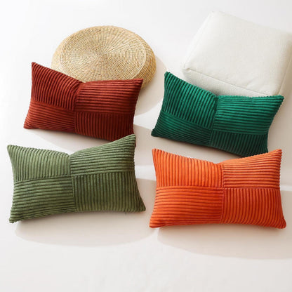 Cord Kissenbezug 40x60 cm, Rostfarben, 2er Set
