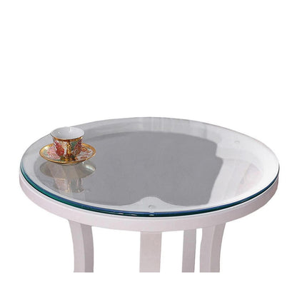PVC Tischdecke Transparent Rund 100cm, 2mm Dicke Wasserdicht