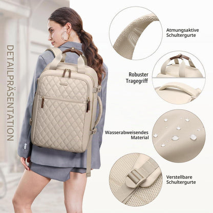 Reiserucksack mit Rollen | 17 Zoll Laptop Rucksack Handgepäck