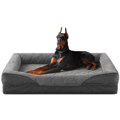 Orthopädisches Hundebett Memory Foam XXL, Grau