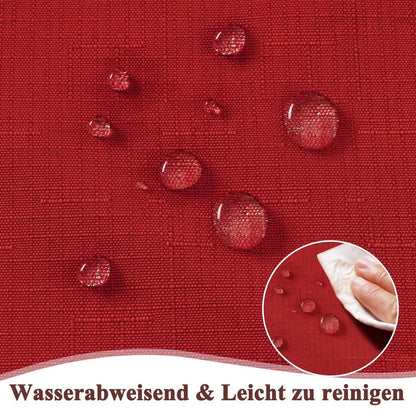 Tischläufer Rot Leinenoptik 40x140cm – Abwaschbar & Kratzfest