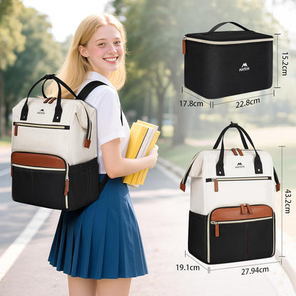 Laptop Rucksack Damen 15,6 Zoll mit Kühlfach – Wasserdicht & Anti-Diebstahl