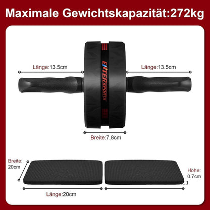 Bauchroller mit Kniepolster für effektives Bauchmuskeltraining