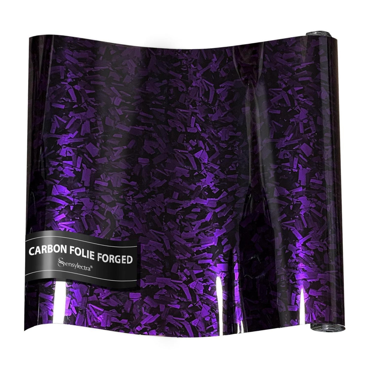 Carbonfolie geschmiedet, 150x30cm – Glanz Lila