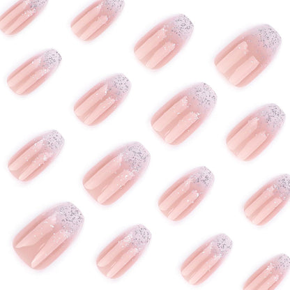 French Press on Nails Rosa Ballett Glitzer – Künstliche Nägel zum Aufkleben
