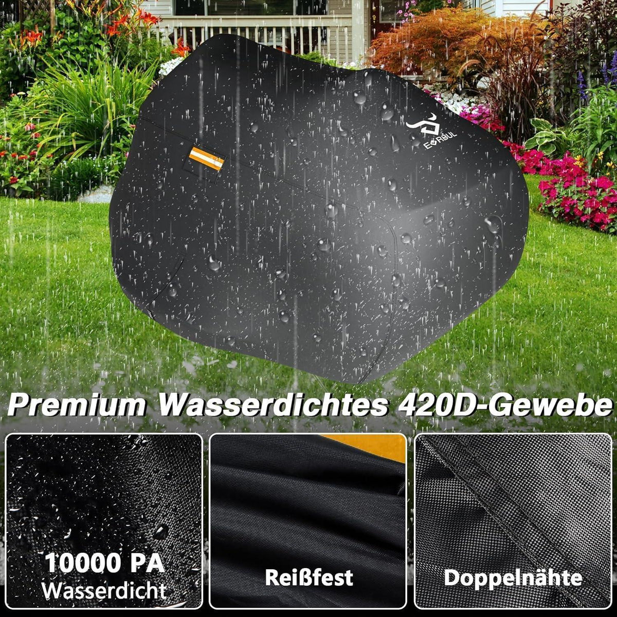 Aufsitzrasenmäher Abdeckung Wasserdicht 420D UV-Schutz