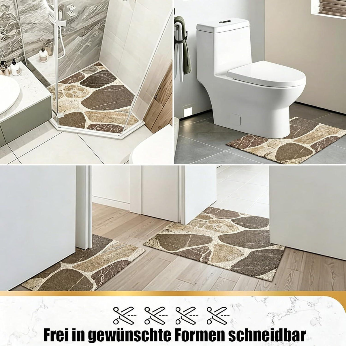 Rutschmatte Dusche 90x140 cm – Rutschfest & Komfortabel