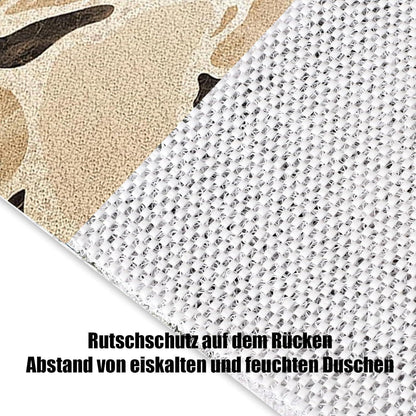Rutschfeste Duschmatte 120x140 cm – Steinmuster & Zuschneidbar