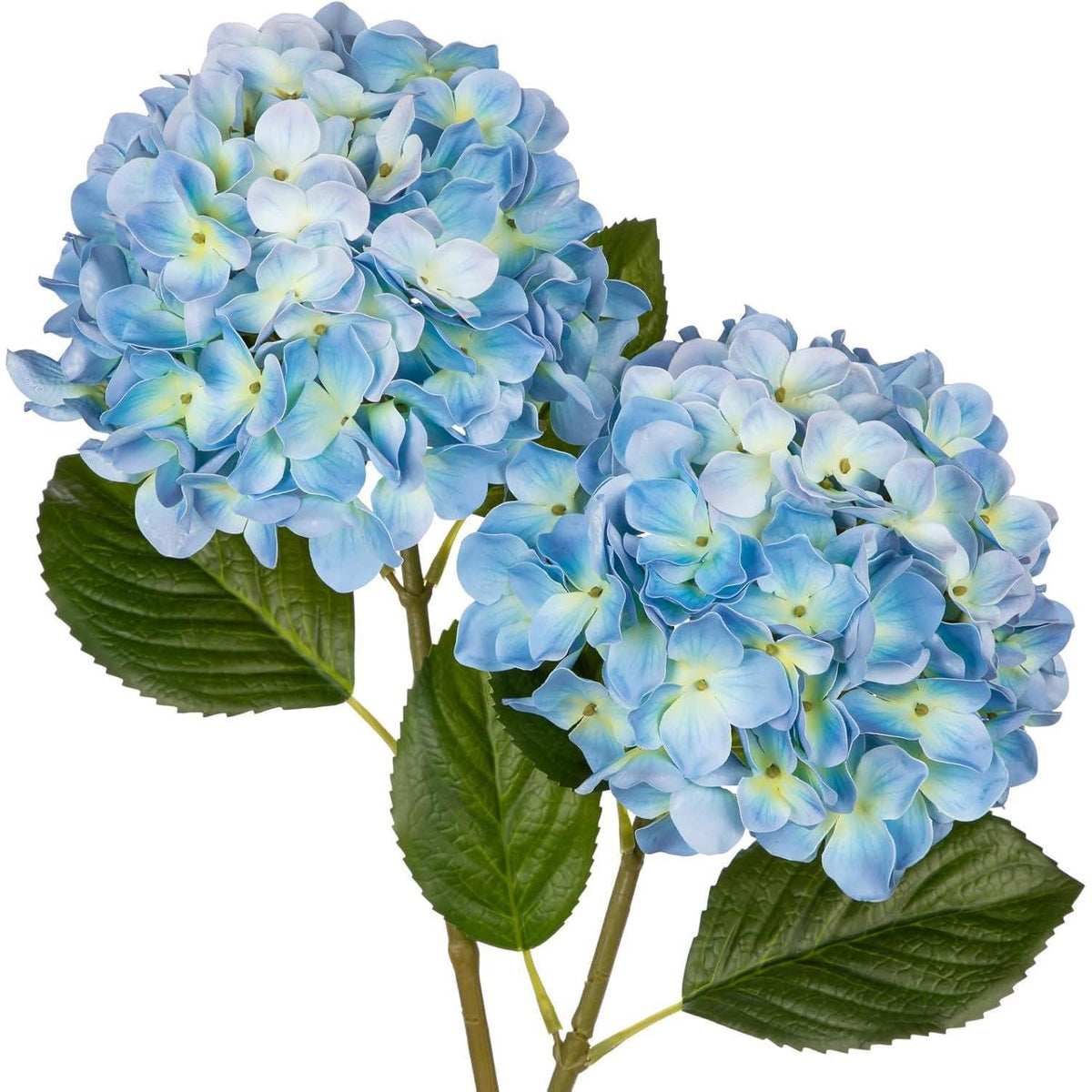 Künstliche Hortensie Real-Touch 2 Stück Blau