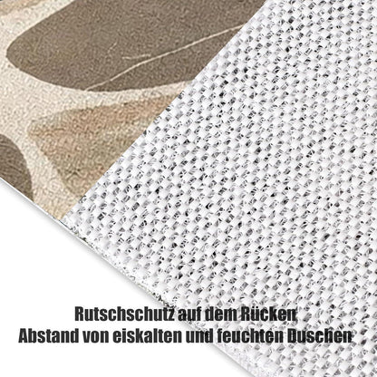 Rutschfeste Duschmatte 120x150 cm – Steinmuster & Zuschneidbar