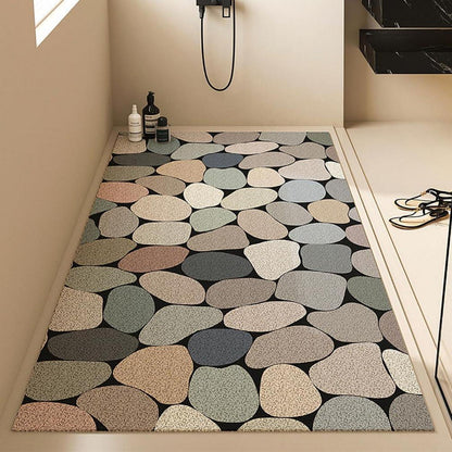 Rutschfeste Duschmatte 120x150 cm – Steinmuster & Antirutsch