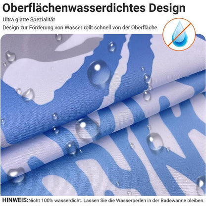 Duschvorhang Unterwasseralgen 180x200 cm, Antischimmel & Wasserabweisend