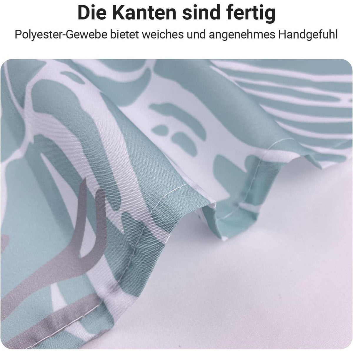 Duschvorhang Unterwasseralgen 180x200 cm, Antischimmel & Wasserabweisend