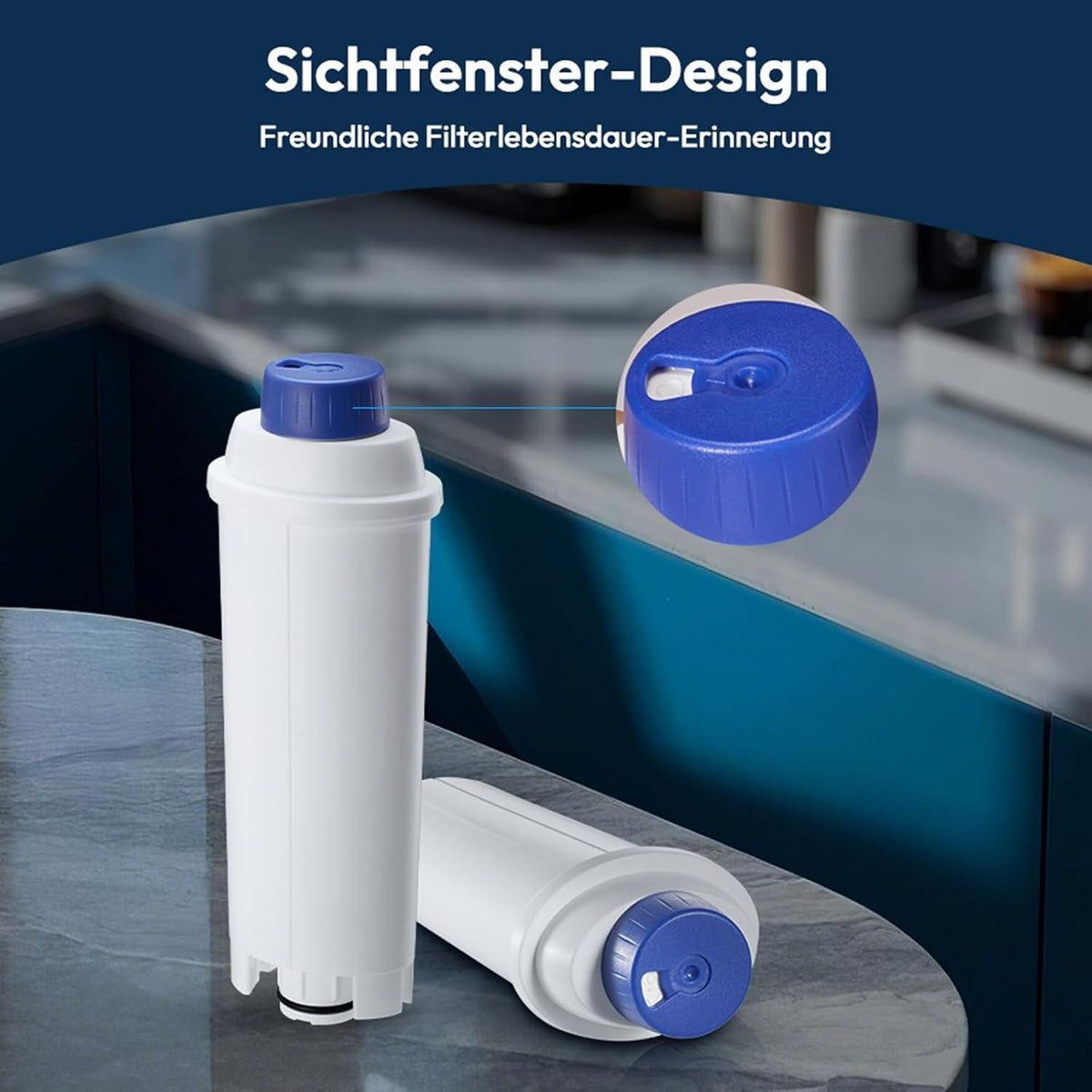 Wasserfilter für DeLonghi Kaffeevollautomaten – 6er Pack