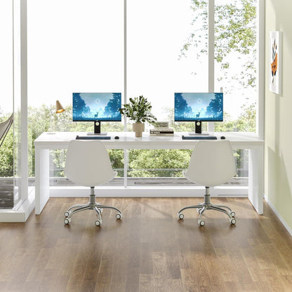 Großer Schreibtisch 180cm – Home Office PC Tisch mit Holzoptik