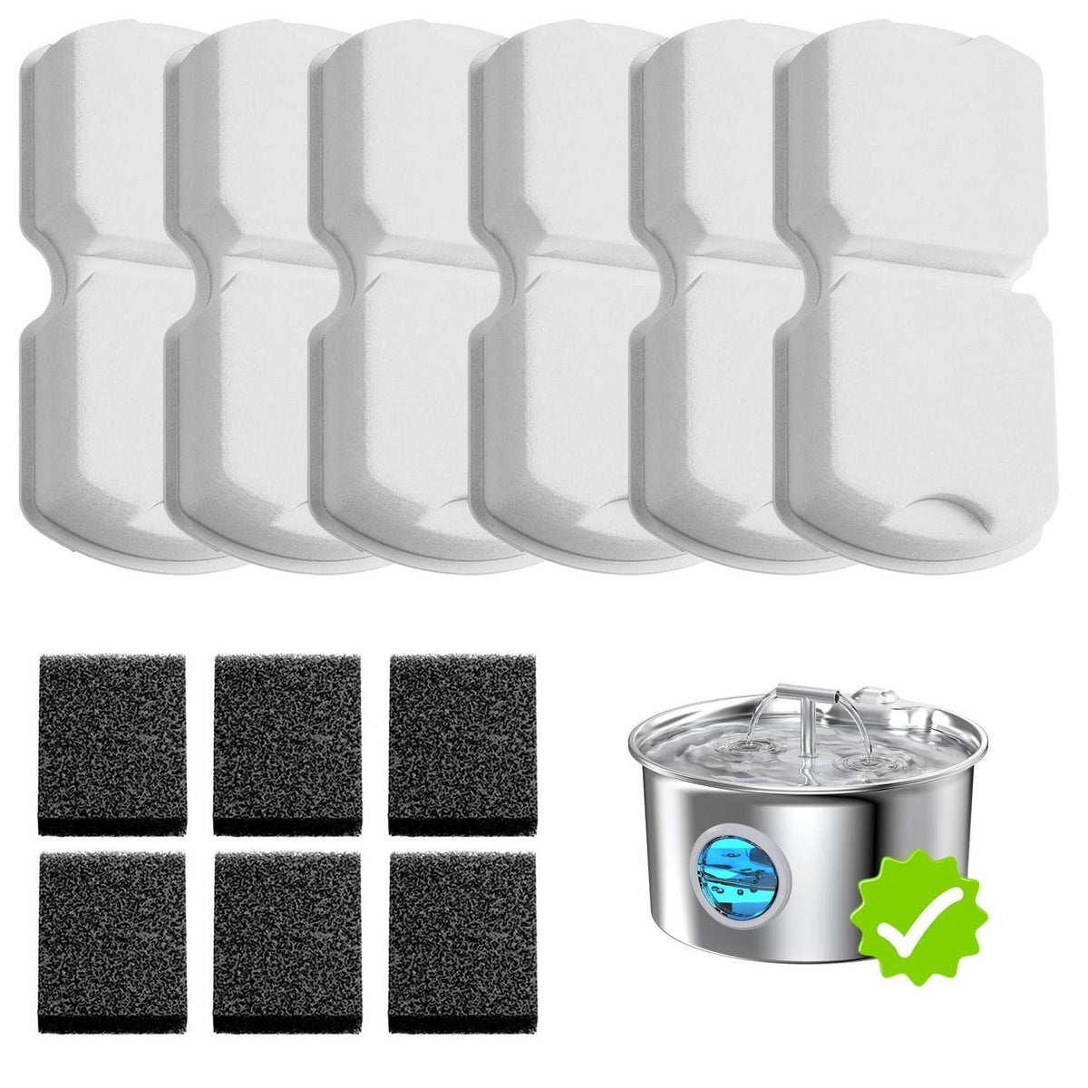 Katzenbrunnen Filter 12er Pack – Für sauberes Trinkwasser