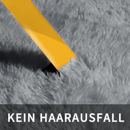 Flauschiger Hochflor Teppich Braun 275x370 cm – Wohnzimmer & Schlafzimmer