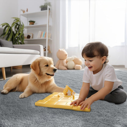 Flauschiger Hochflor Teppich Braun 275x370 cm – Wohnzimmer & Schlafzimmer