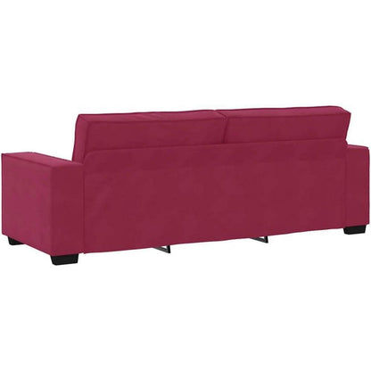 3-Sitzer Sofa Weinrot – Modernes Polstersofa 220 cm
