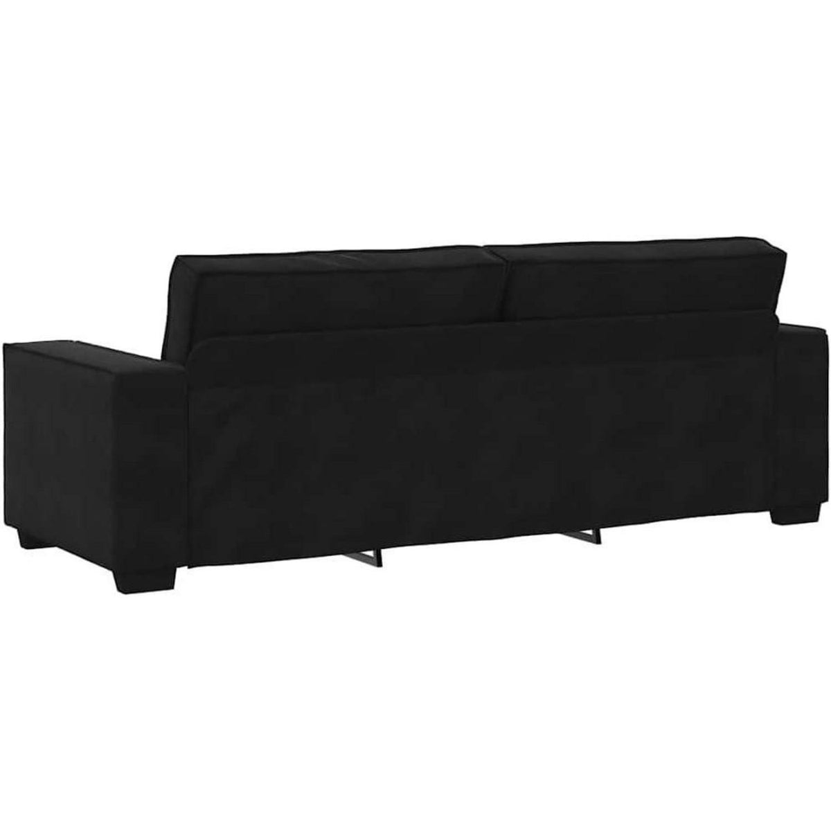 3-Sitzer Sofa Schwarz 220 cm – Modernes Polster Sofa