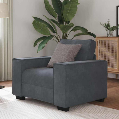 Dunkelgrauer Stoff-Sessel für Wohnzimmer & Schlafzimmer