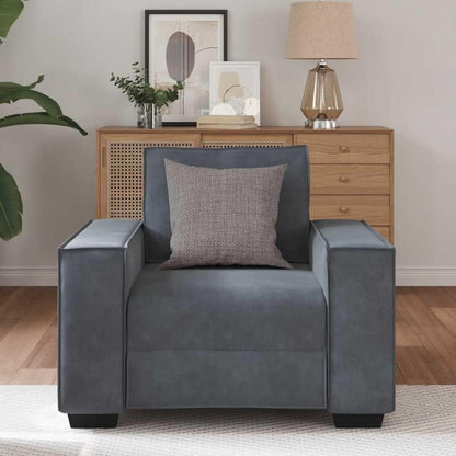 Dunkelgrauer Stoff-Sessel für Wohnzimmer & Schlafzimmer