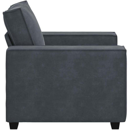 Dunkelgrauer Stoff-Sessel für Wohnzimmer & Schlafzimmer
