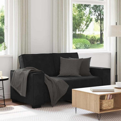 2-Sitzer Sofa Schwarz – Modernes Mini Sofa 120cm