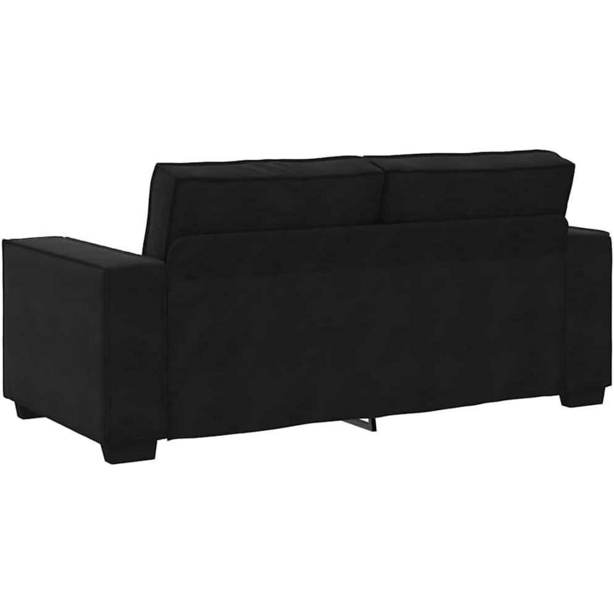 2-Sitzer Sofa Schwarz – Modernes Mini Sofa 140cm