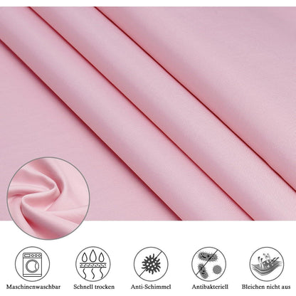 Rosa Duschvorhang 180x220 cm – Textil, Waschbar & Wasserdicht