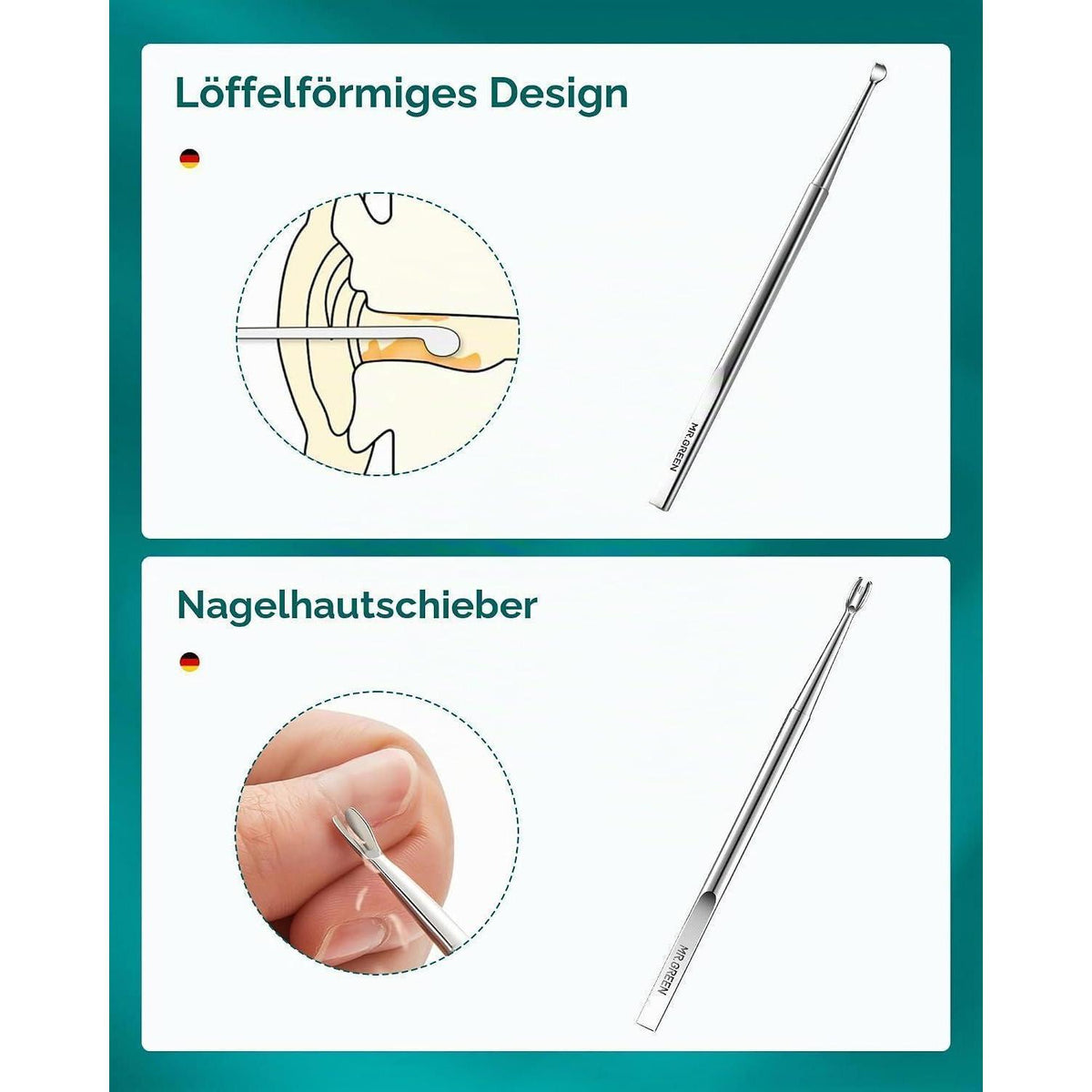 Maniküre Pediküre Set 8-in-1 | Nagelpflege Set für Männer & Frauen