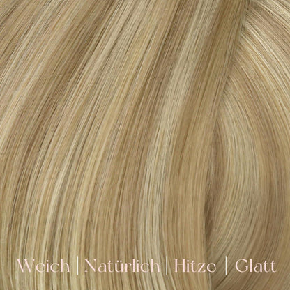 Blond Haarverlängerung Echthaar Clip-In 40cm #P16/22