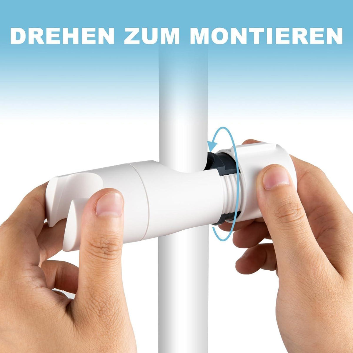 Verstellbare Duschbrause Halterung für Schiebestange 19-25mm