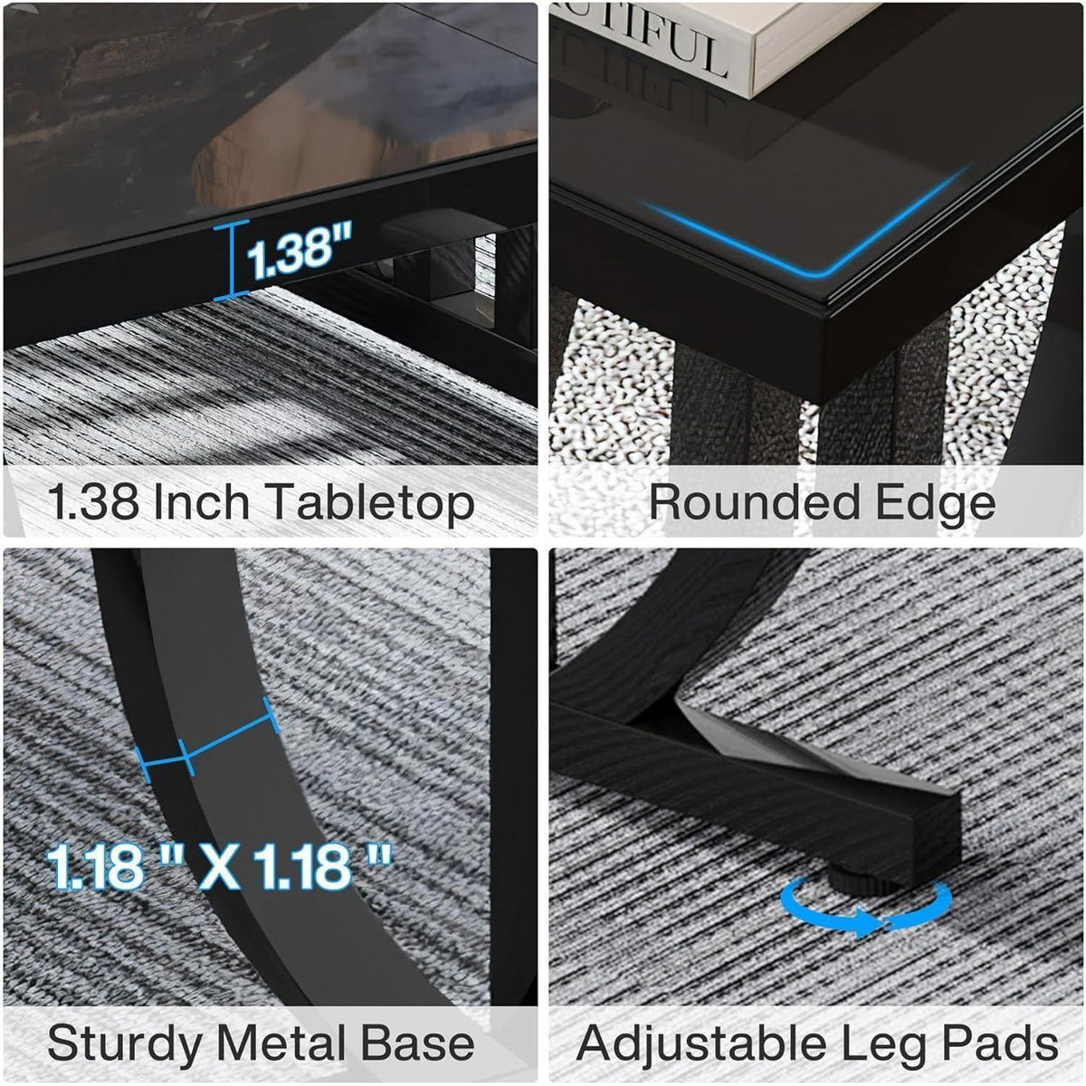 160cm Bürotisch mit Metallbeinen – Modern & Vielseitig